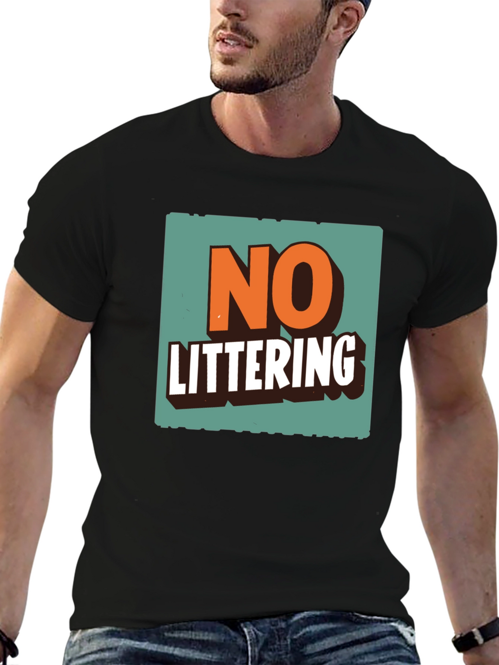 No Littering Graphic Tee