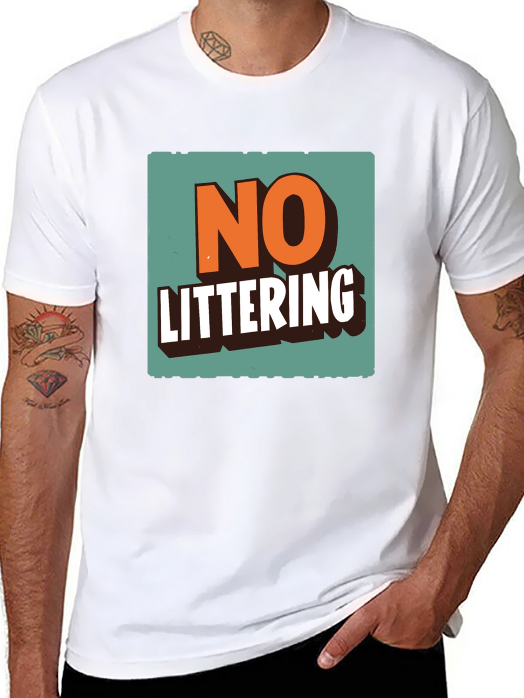 No Littering Graphic Tee