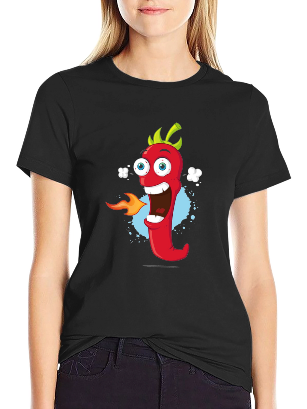 Cartoon Pepper T-Shirt - Spicy Fun!