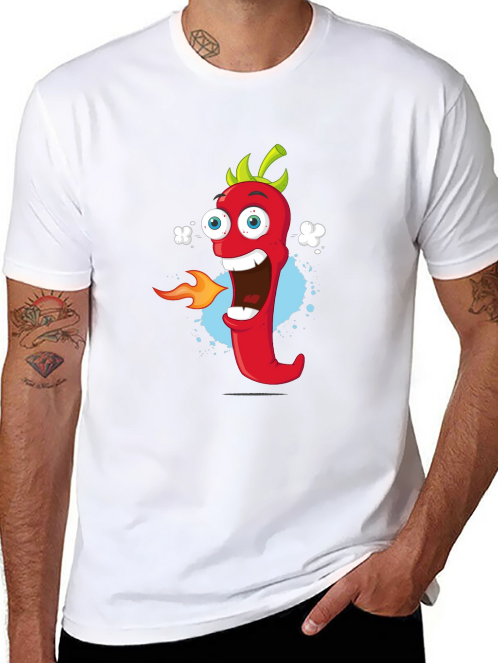 Cartoon Pepper T-Shirt - Spicy Fun!