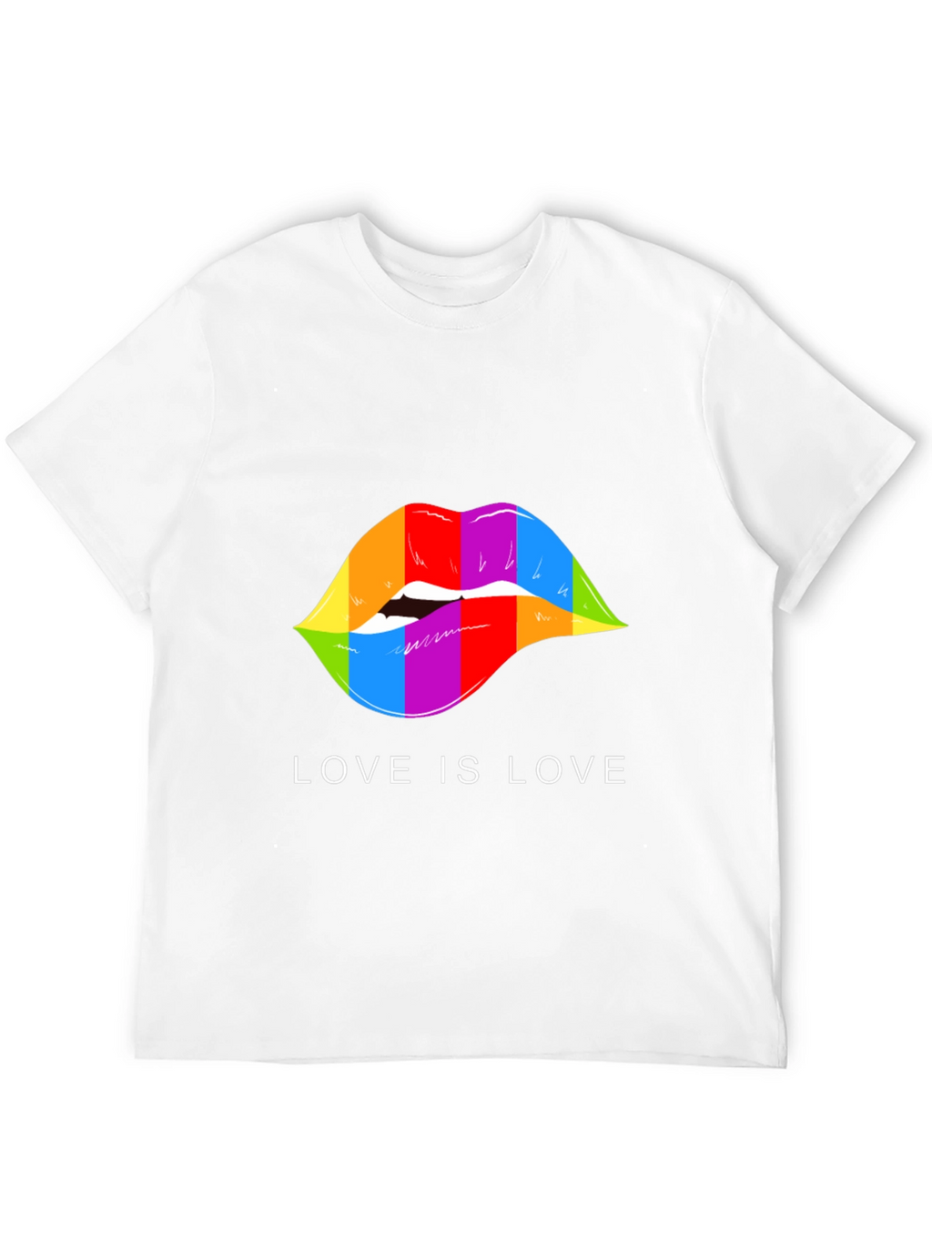 Love is Love Rainbow Lips T-Shirt