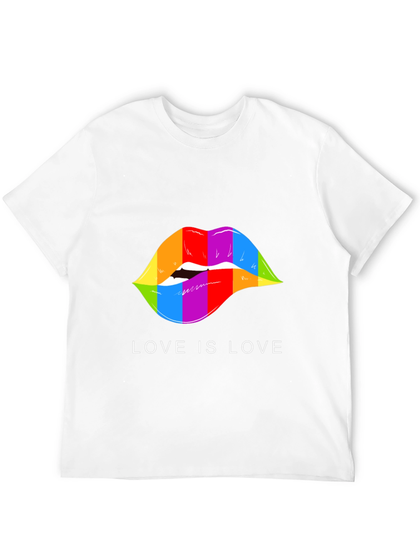 Love is Love Rainbow Lips T-Shirt