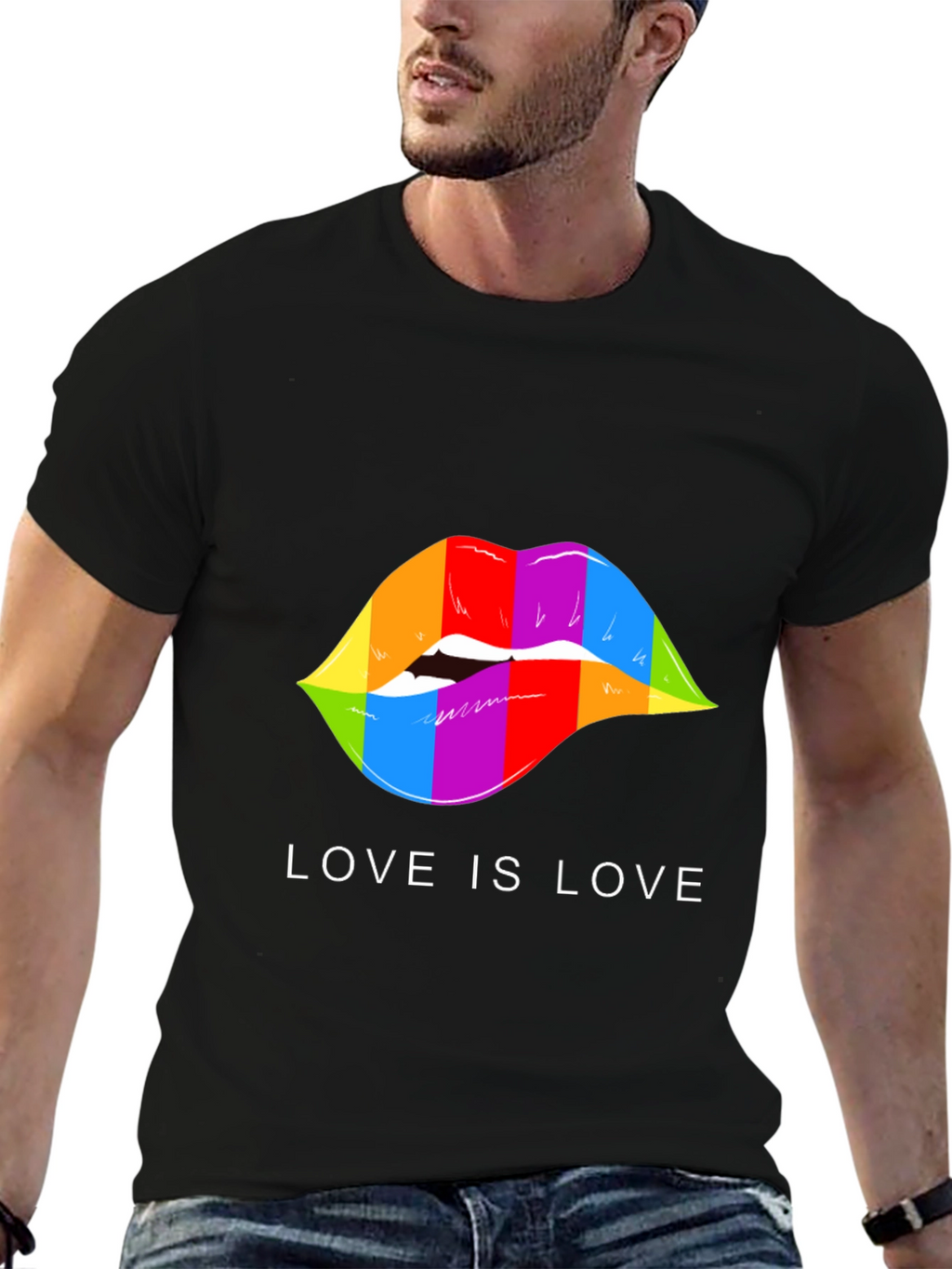 Love is Love Rainbow Lips T-Shirt