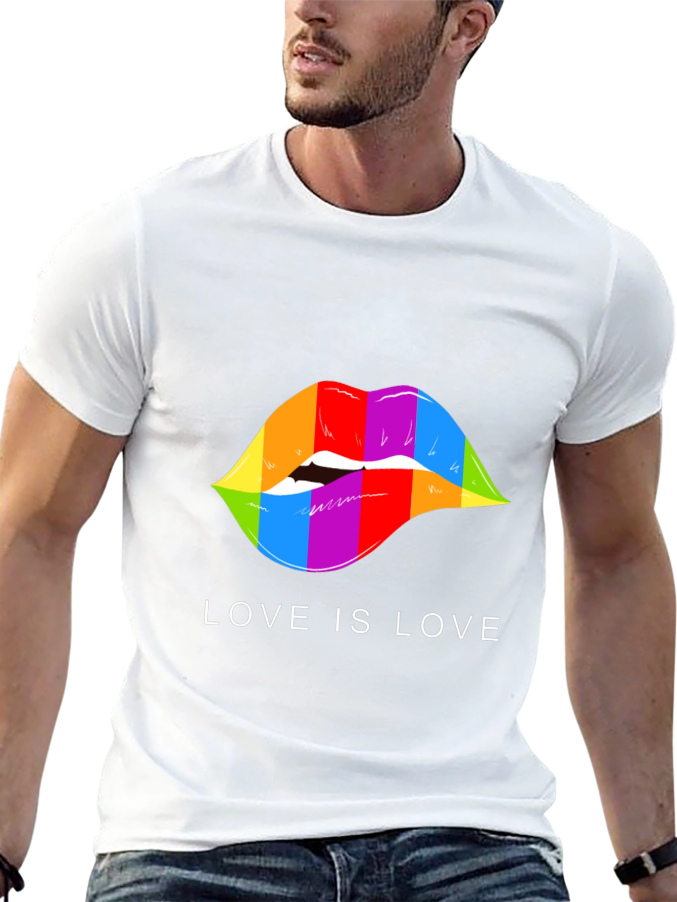 Love is Love Rainbow Lips T-Shirt