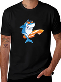 Shark Surfboard Graphic Tee - Cool Summer Vibes