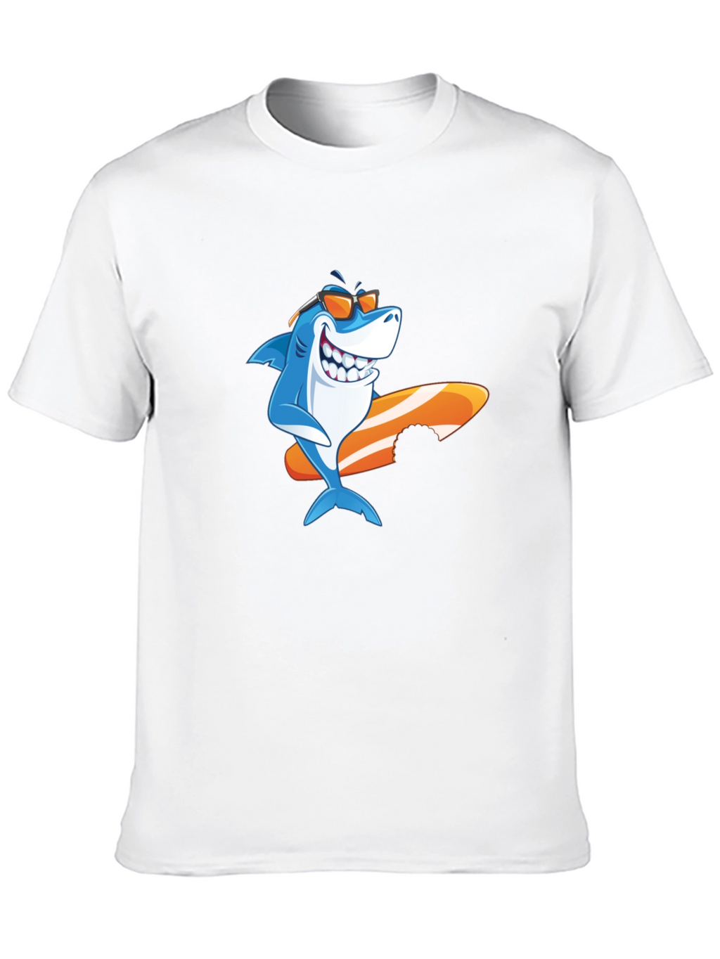 Shark Surfboard Graphic Tee - Cool Summer Vibes