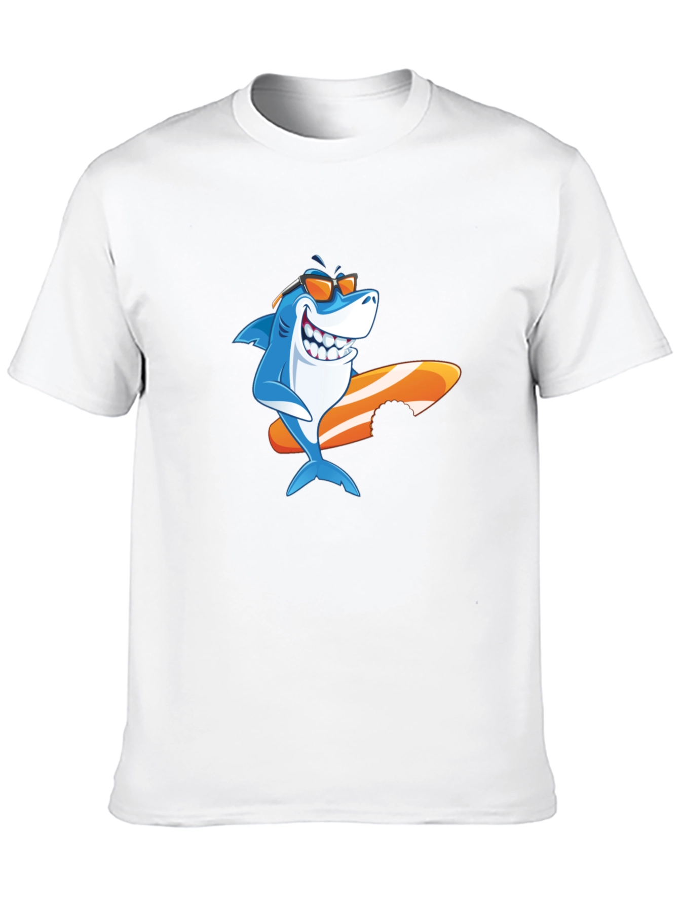 Shark Surfboard Graphic Tee - Cool Summer Vibes