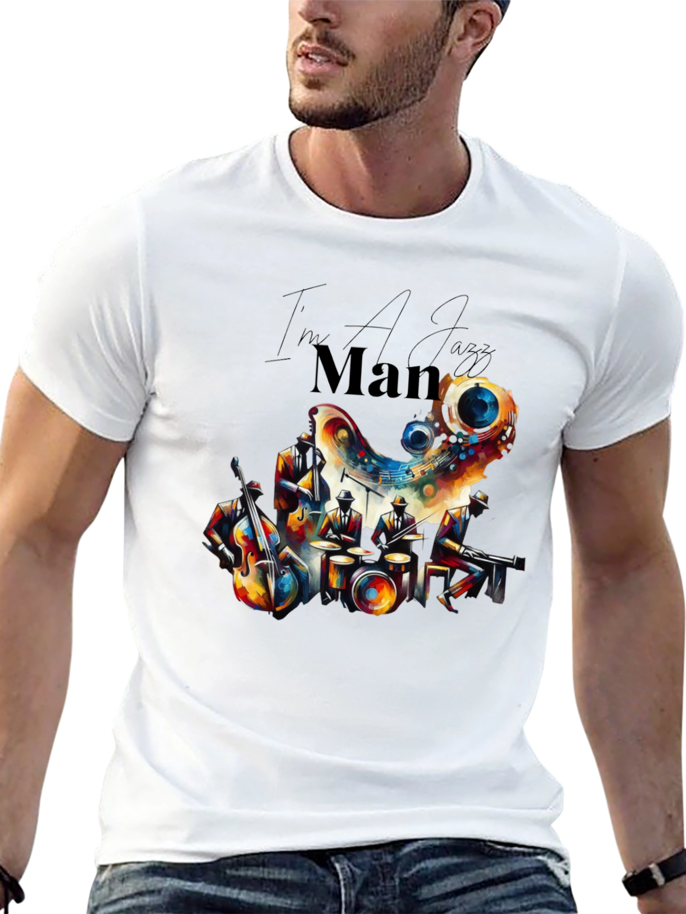 Jazz Man T-Shirt - Cool Graphic Print