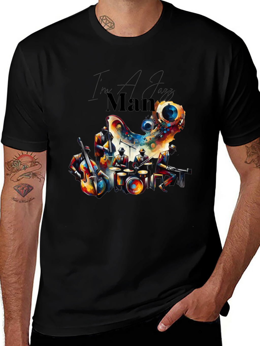 Jazz Man T-Shirt - Cool Graphic Print