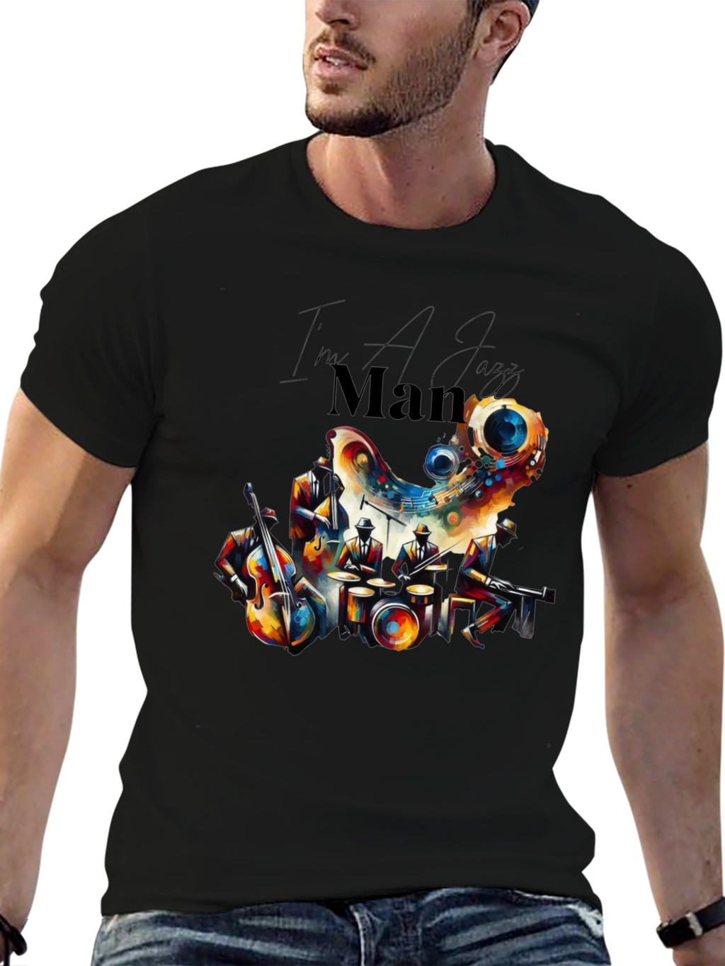 Jazz Man T-Shirt - Cool Graphic Print