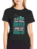 Tow Truck Driver Hook-Up Graphic T-Shirt