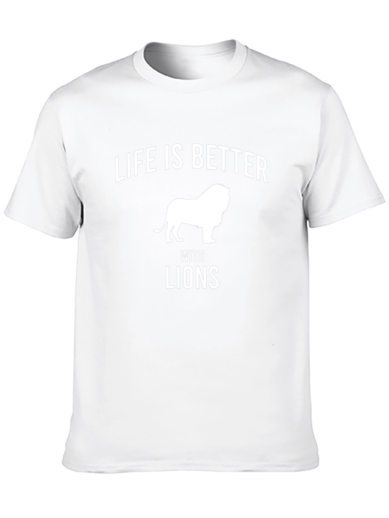 Life is Better with Lions Black Tee Shirt