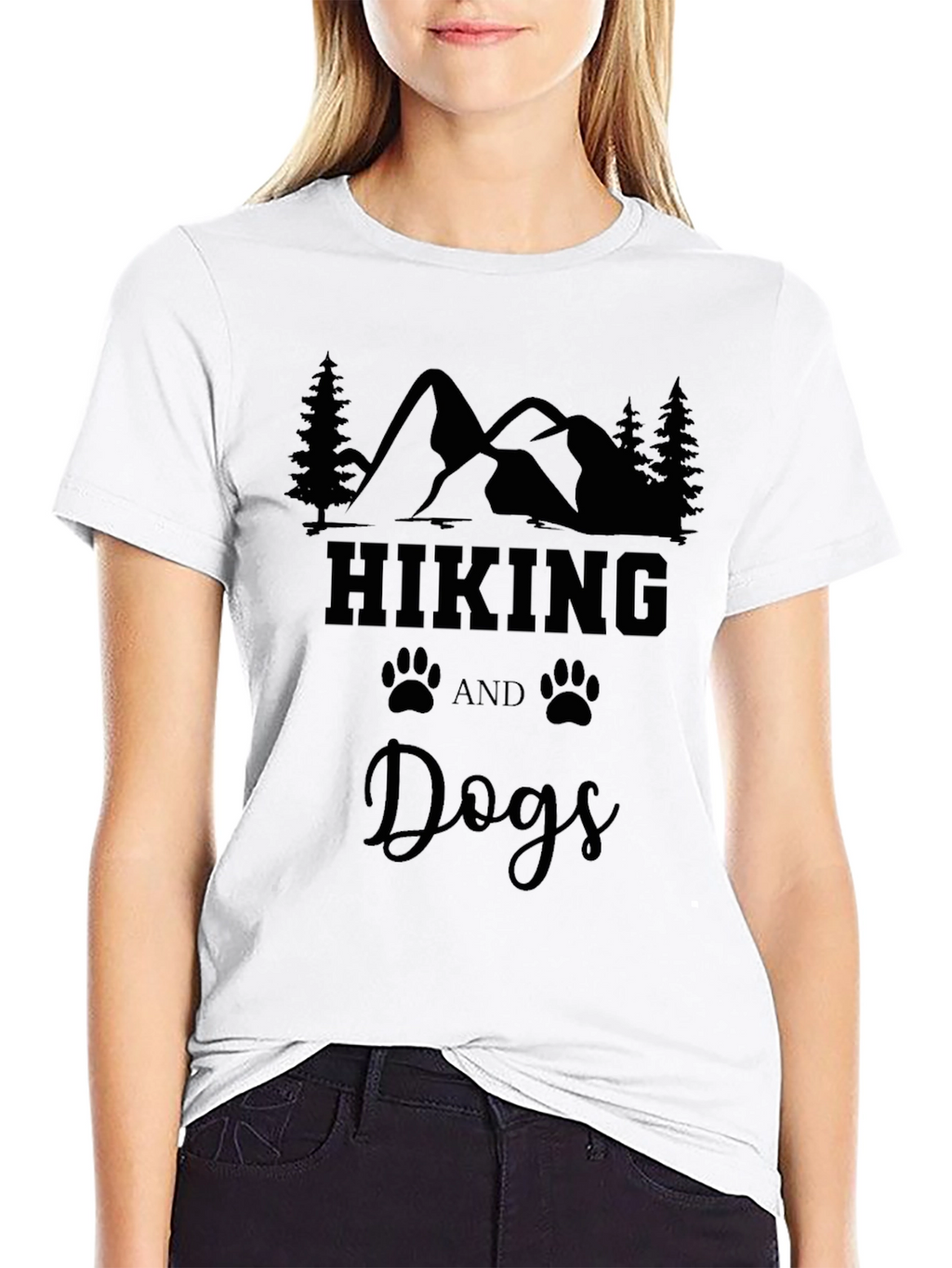 Hiking and Dogs Graphic Tee