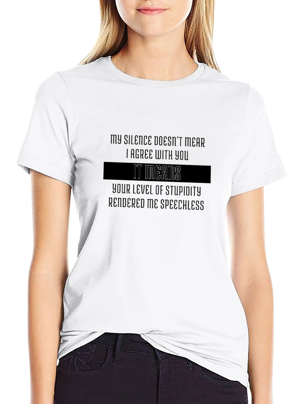 Sarcastic Silence T-Shirt: Agree to Disagree