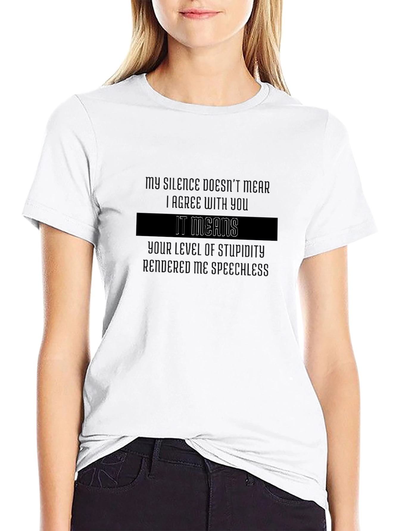 Sarcastic Silence T-Shirt: Agree to Disagree