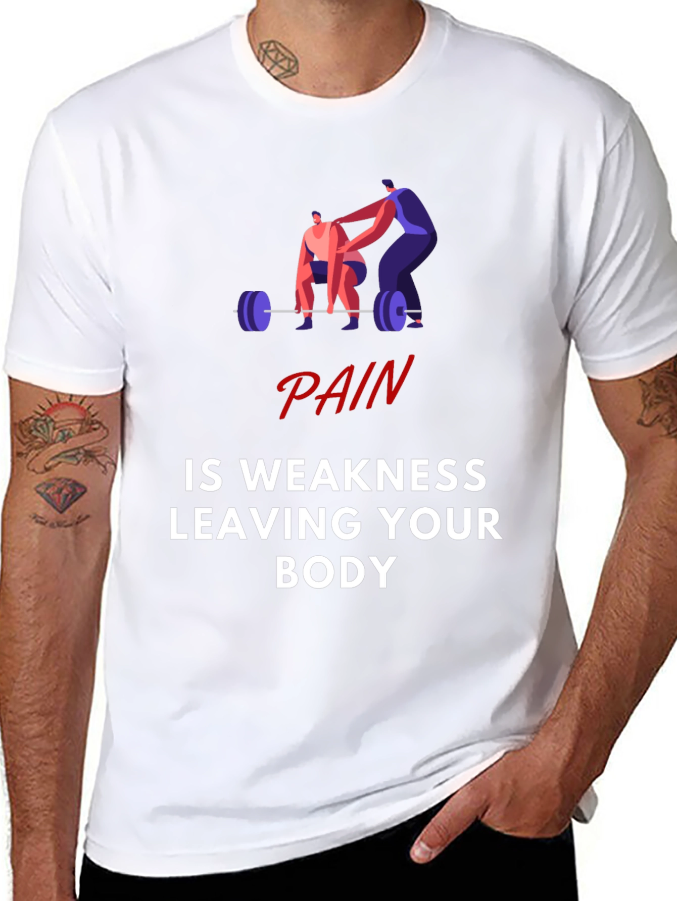 Pain is Weakness Leaving Your Body Graphic T-Shirt