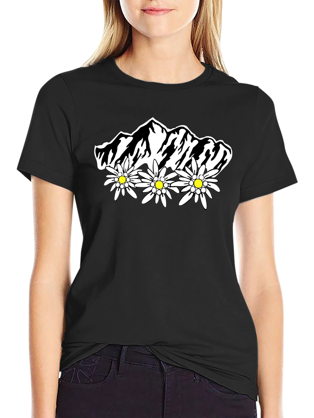 Edelweiss Mountain T-Shirt - Alpine Flower Tee