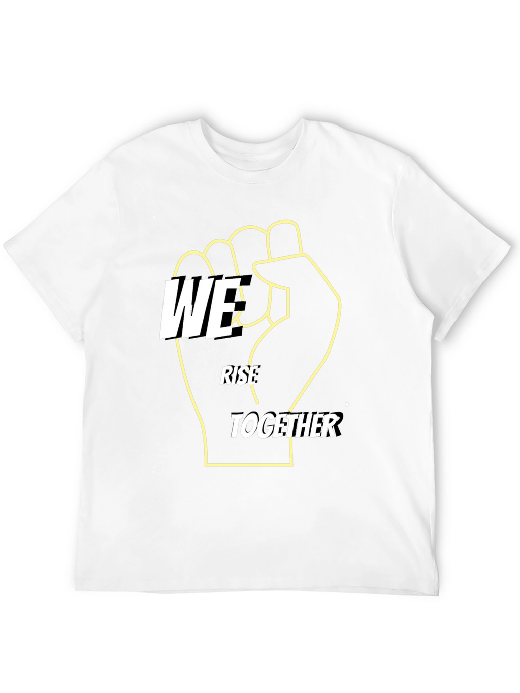 We Rise Together Graphic Tee - Black