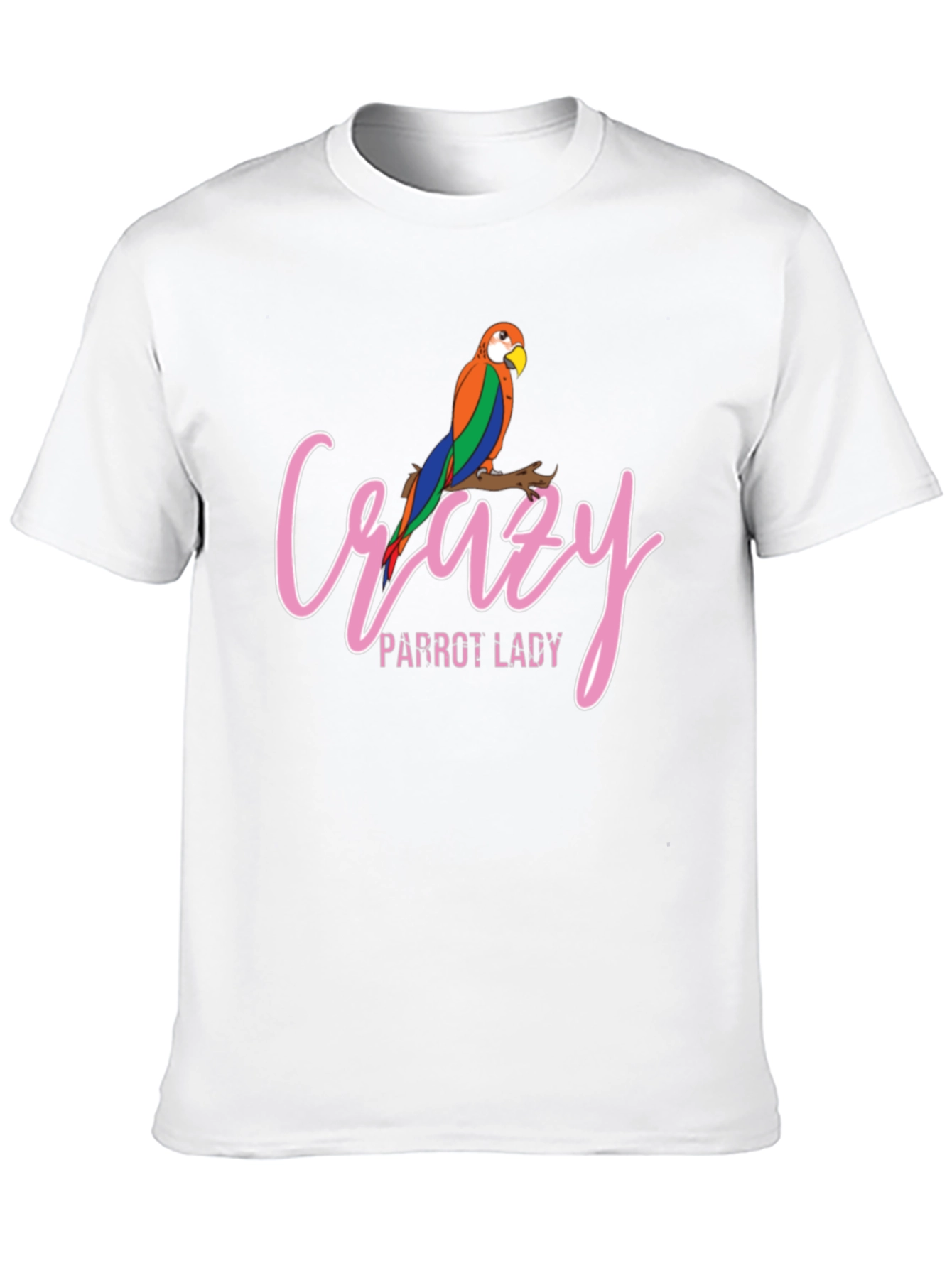 Crazy Parrot Lady T-Shirt - Cute Bird Lover Tee