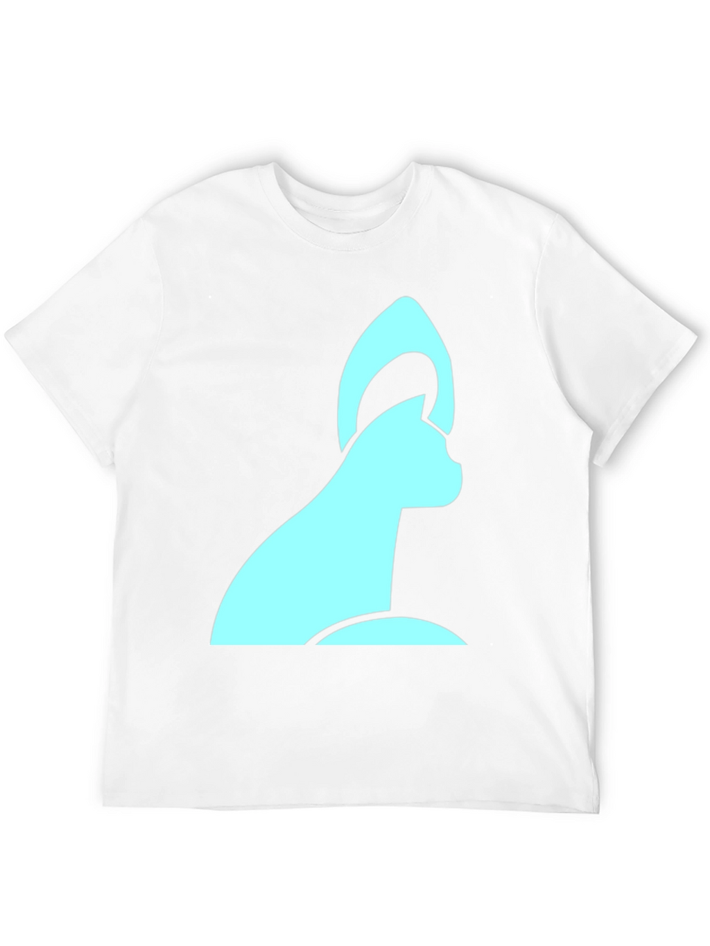 Modern Cat Graphic Black T-Shirt