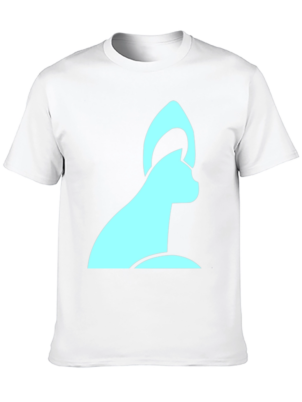 Modern Cat Graphic Black T-Shirt