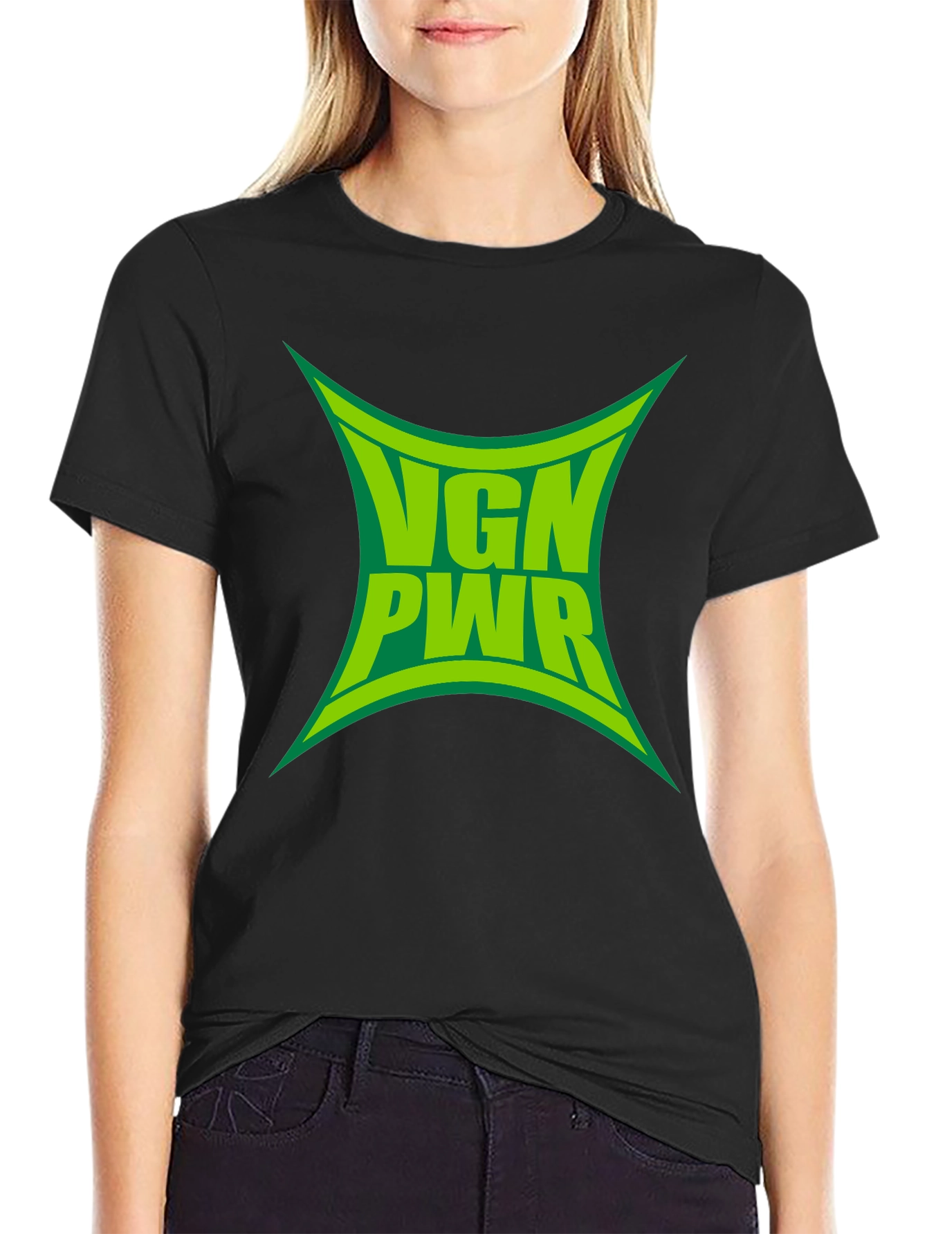 VGN PWR Graphic Tee - Vegan Power Black T-Shirt