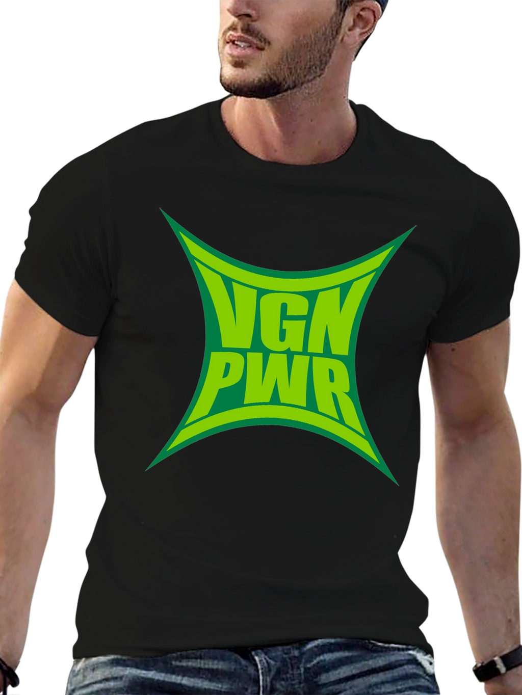 VGN PWR Graphic Tee - Vegan Power Black T-Shirt