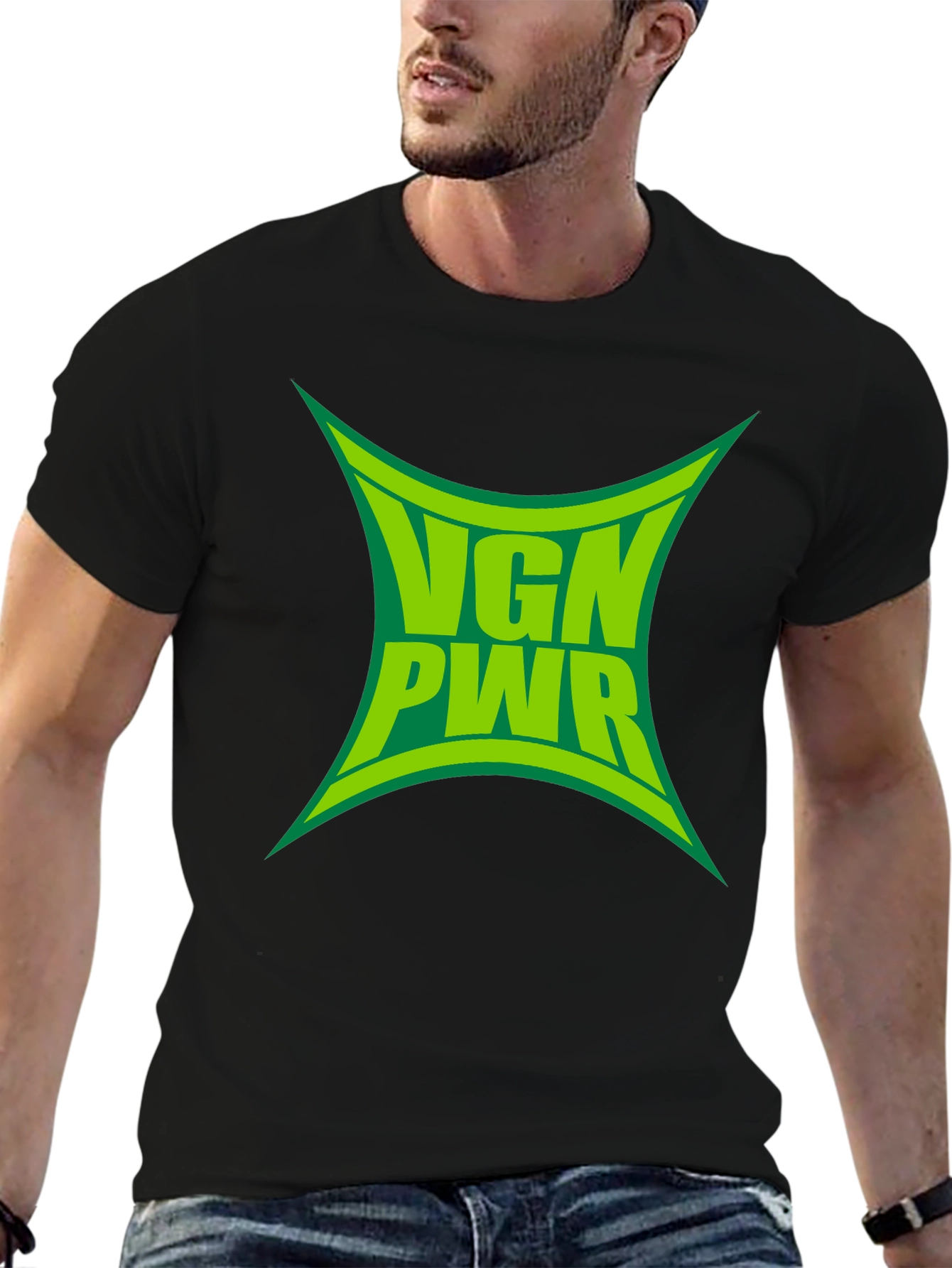 VGN PWR Graphic Tee - Vegan Power Black T-Shirt