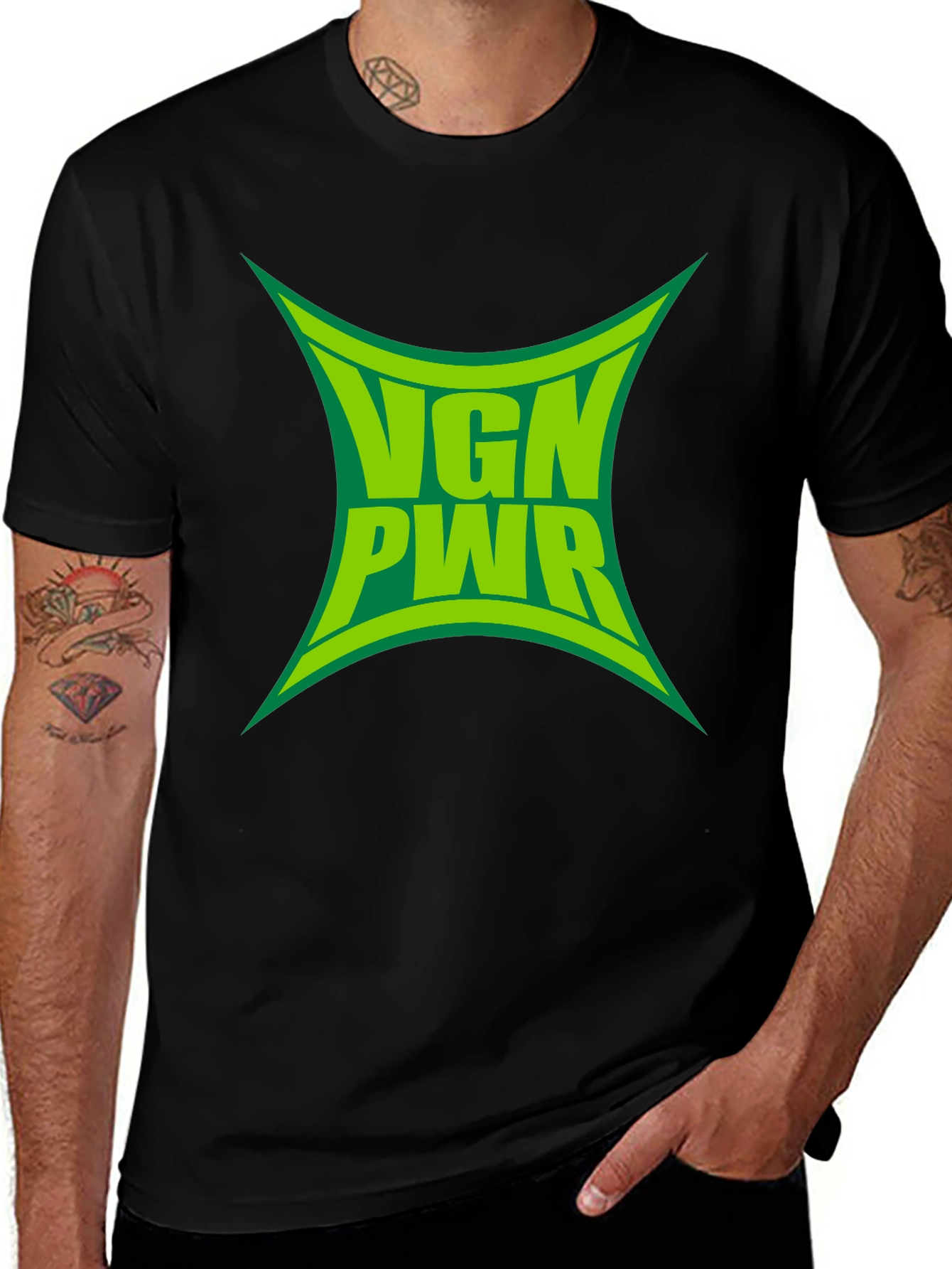 VGN PWR Graphic Tee - Vegan Power Black T-Shirt