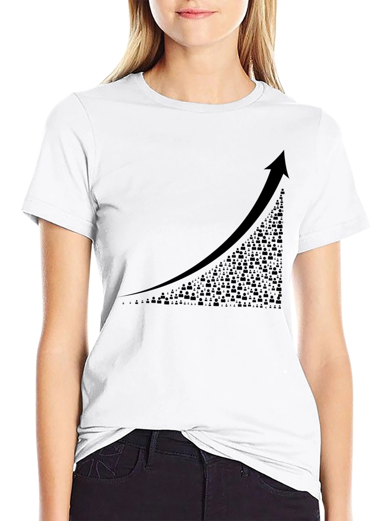 Trending Upward Tee - Success Graphic T-Shirt