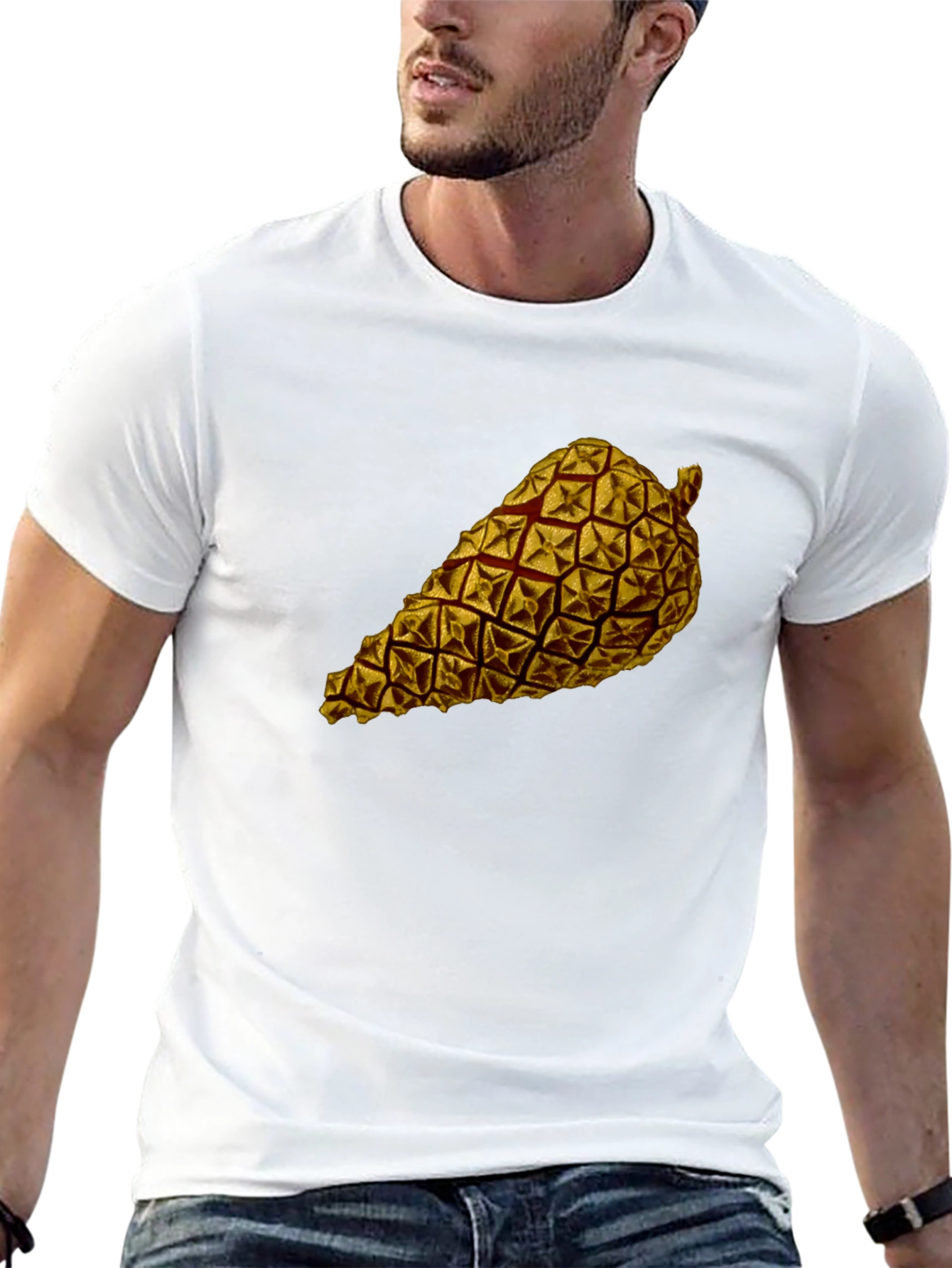 Pinecone Graphic Black T-Shirt
