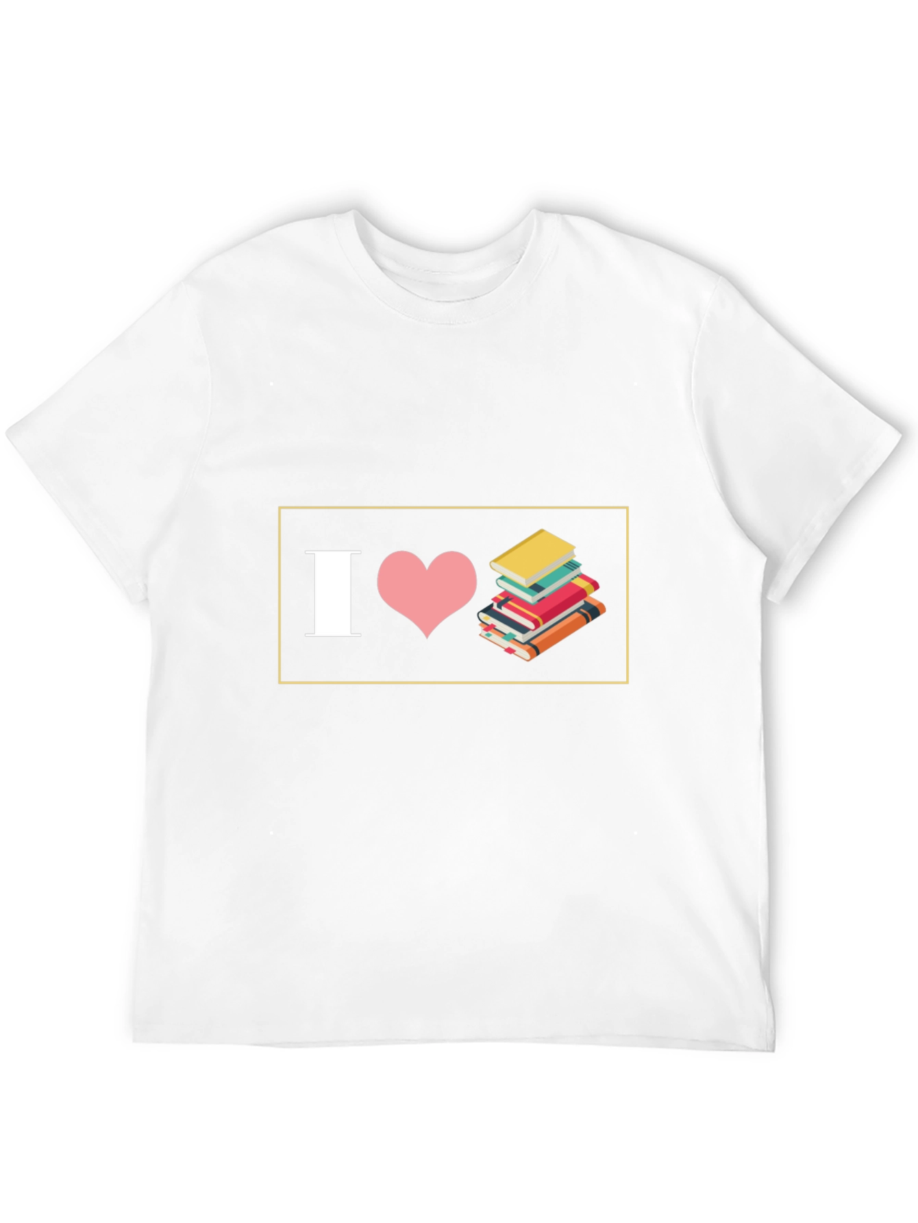 I Love Books Black T-Shirt - Readers Delight