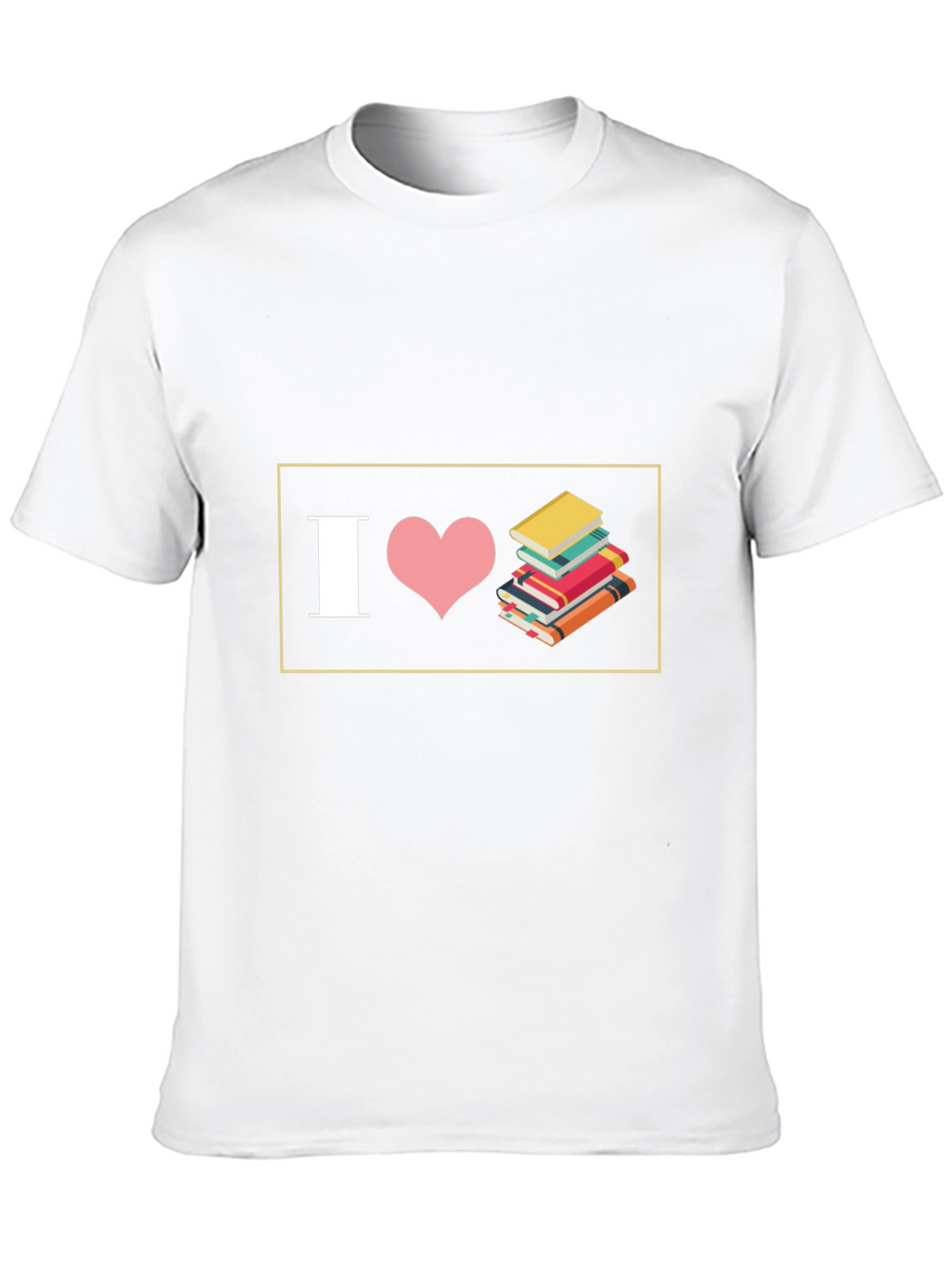 I Love Books Black T-Shirt - Readers Delight