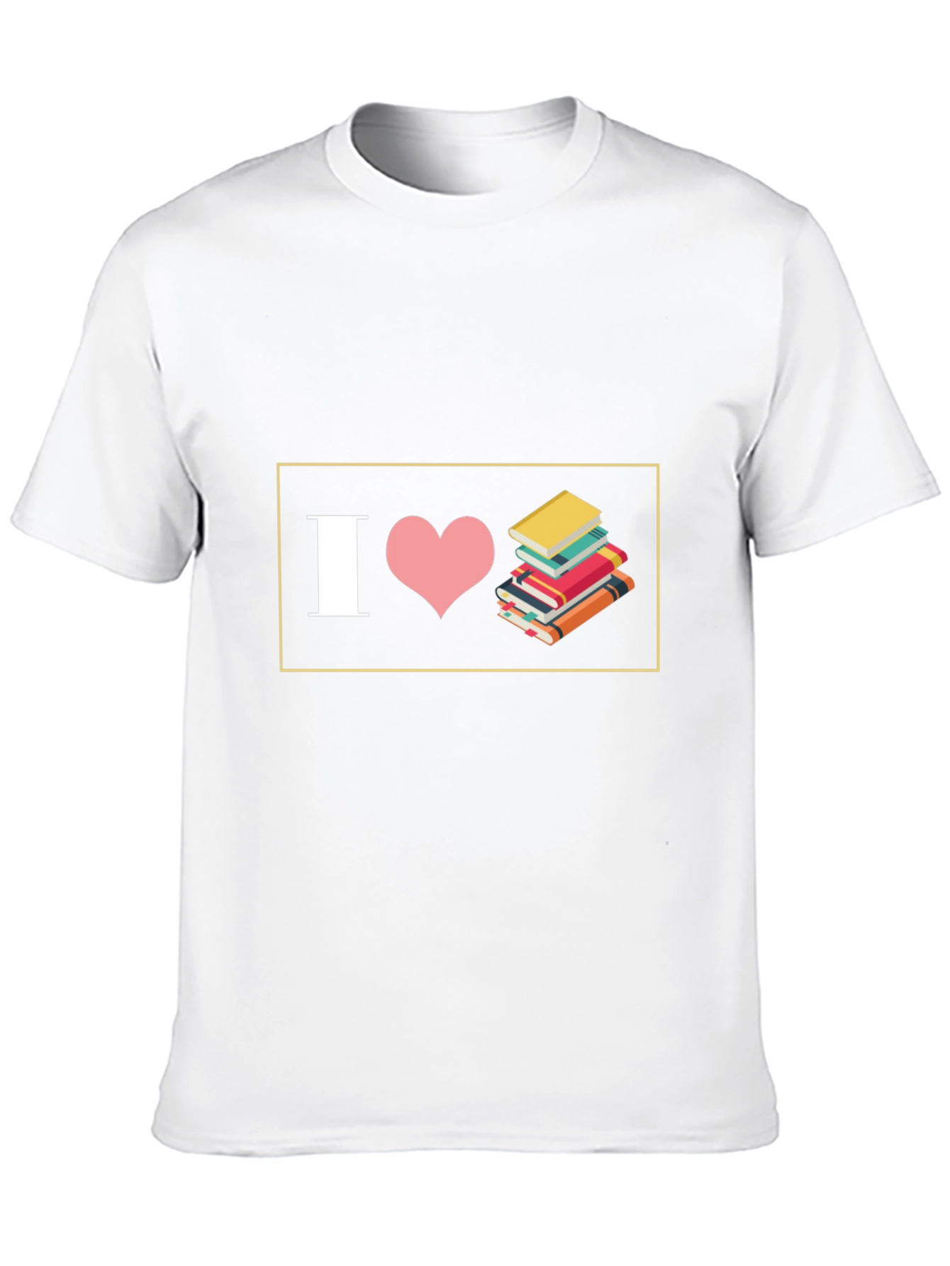 I Love Books Black T-Shirt - Readers Delight