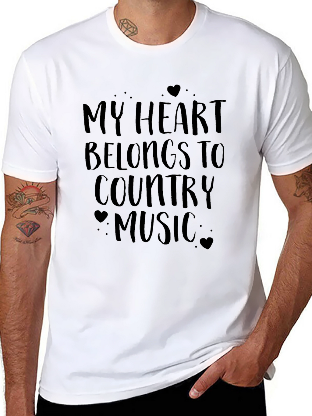 Country Music Heart Tee
