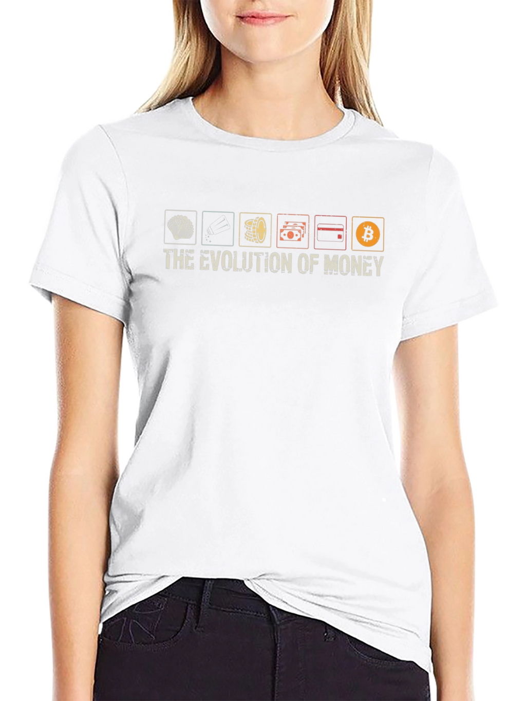 Evolution of Money Graphic Tee - Bitcoin Cryptocurrency