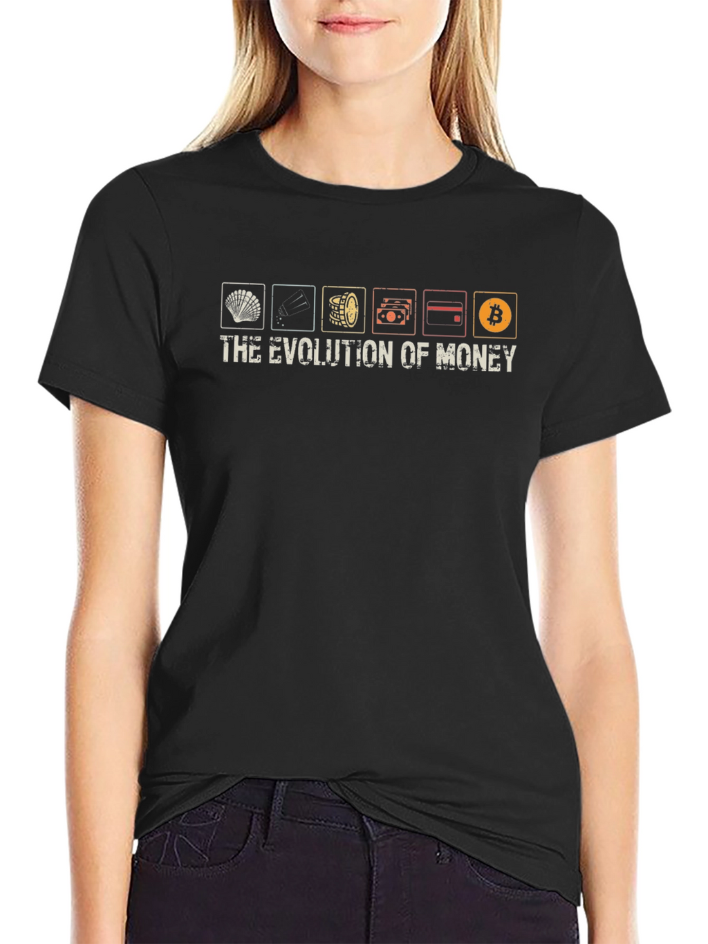 Evolution of Money Graphic Tee - Bitcoin Cryptocurrency