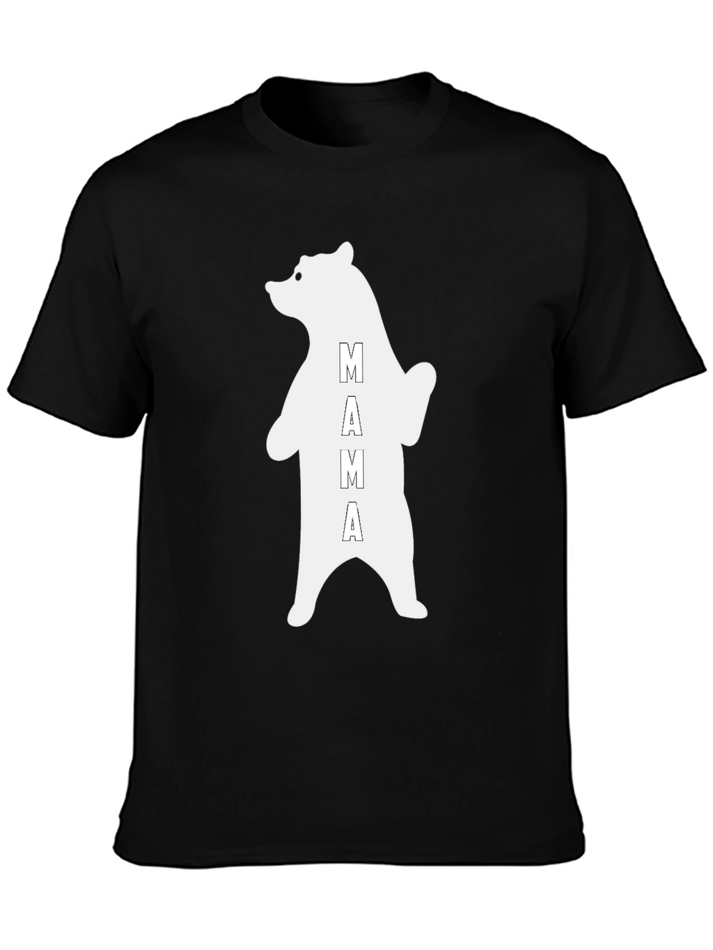 Mama Bear Graphic T-Shirt - Black