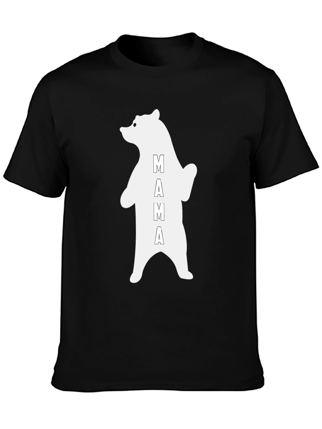 Mama Bear Graphic T-Shirt - Black