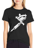 Black Tattoo Machine Graphic T-Shirt