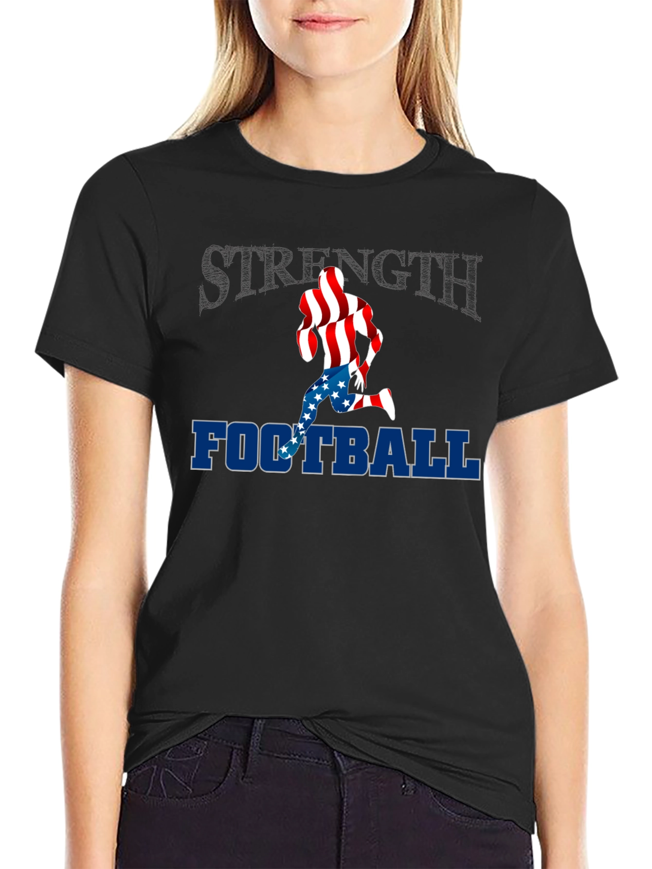 Strength Football Patriotic T-Shirt