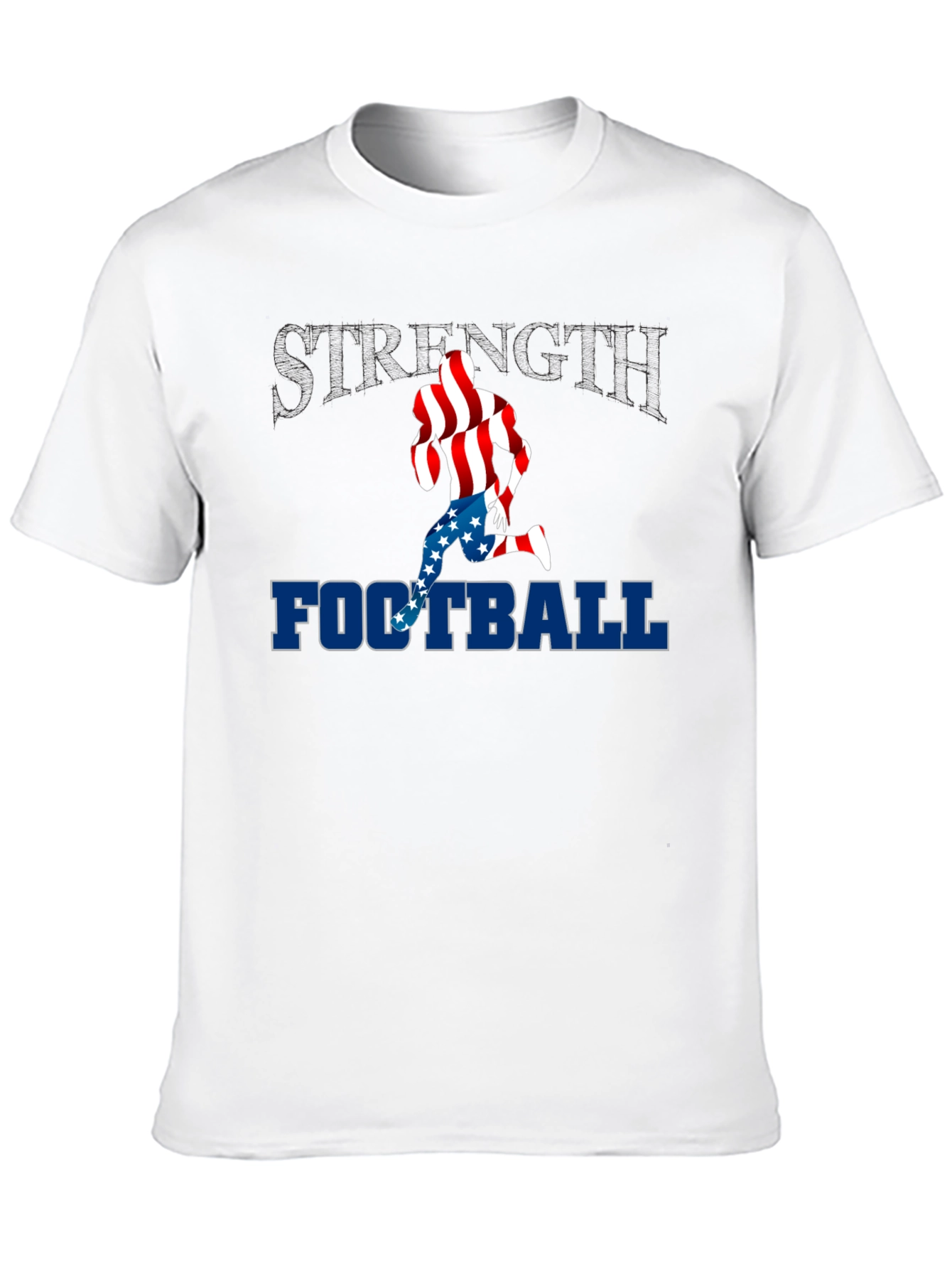 Strength Football Patriotic T-Shirt