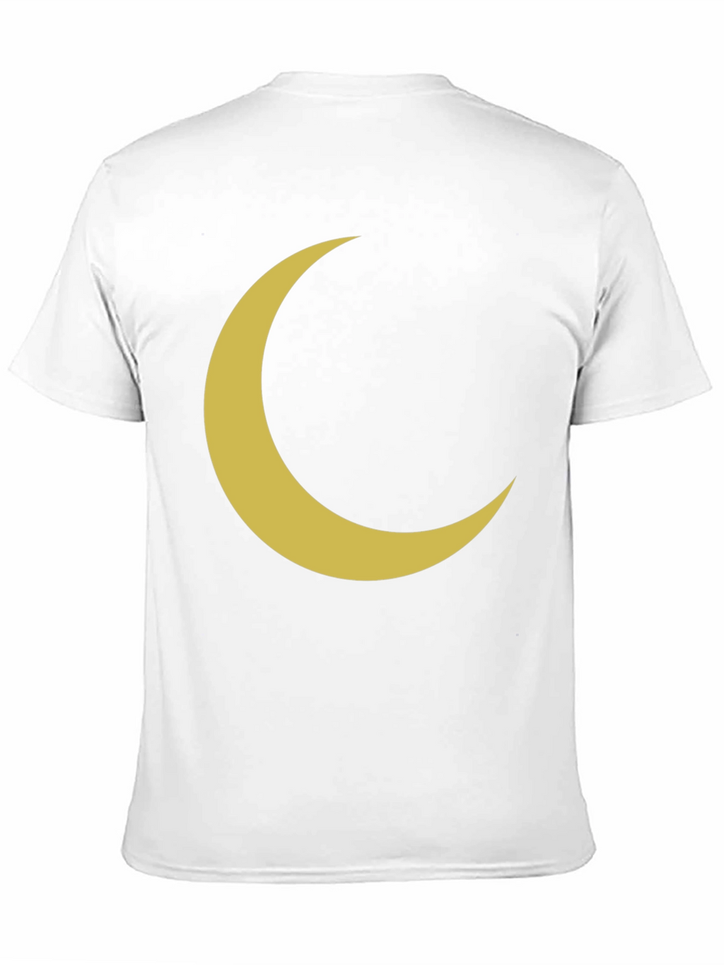 Crescent Moon Graphic Tee - Black Cotton T-Shirt