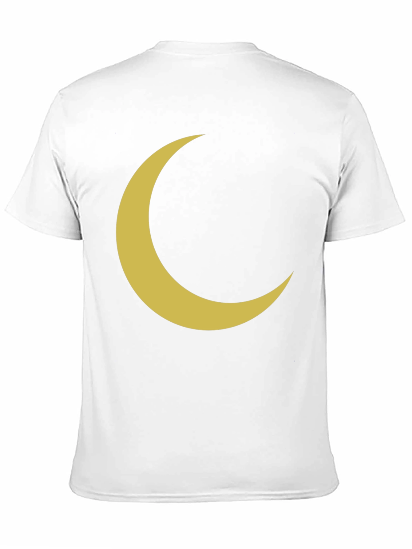 Crescent Moon Graphic Tee - Black Cotton T-Shirt