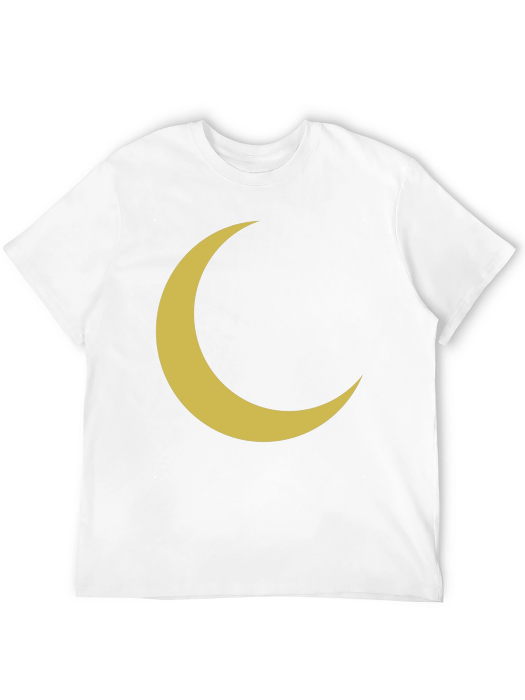 Crescent Moon Graphic Tee - Black Cotton T-Shirt