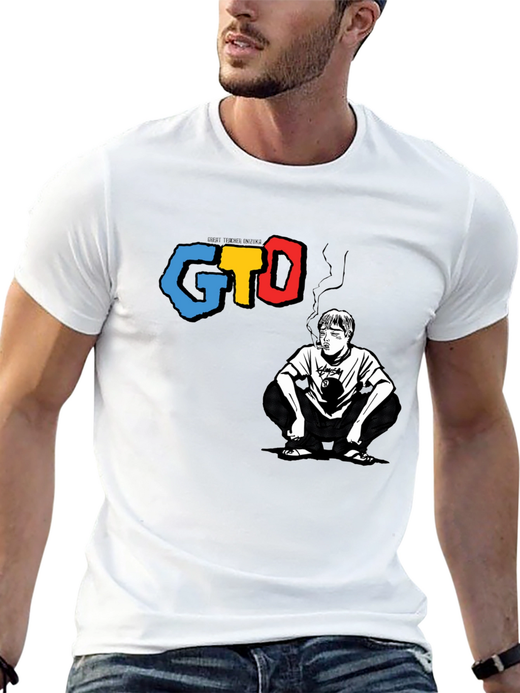 GTO Graphic Tee - Smoking Man Design