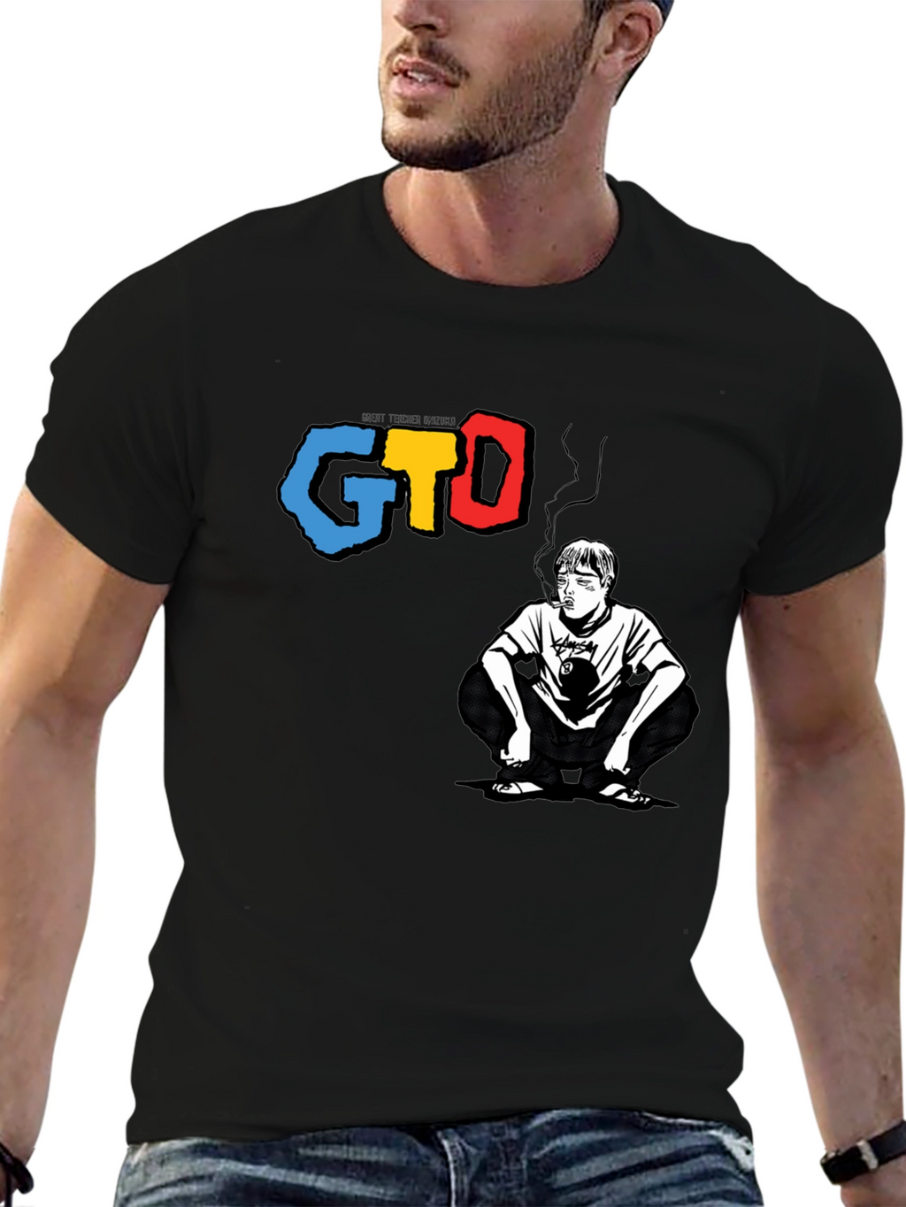 GTO Graphic Tee - Smoking Man Design