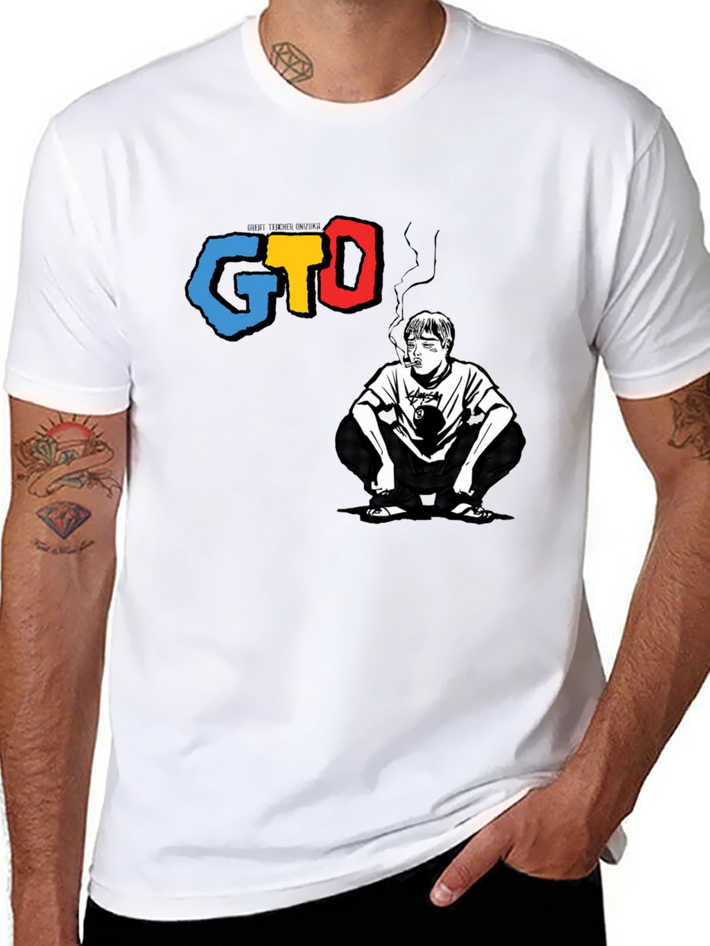 GTO Graphic Tee - Smoking Man Design