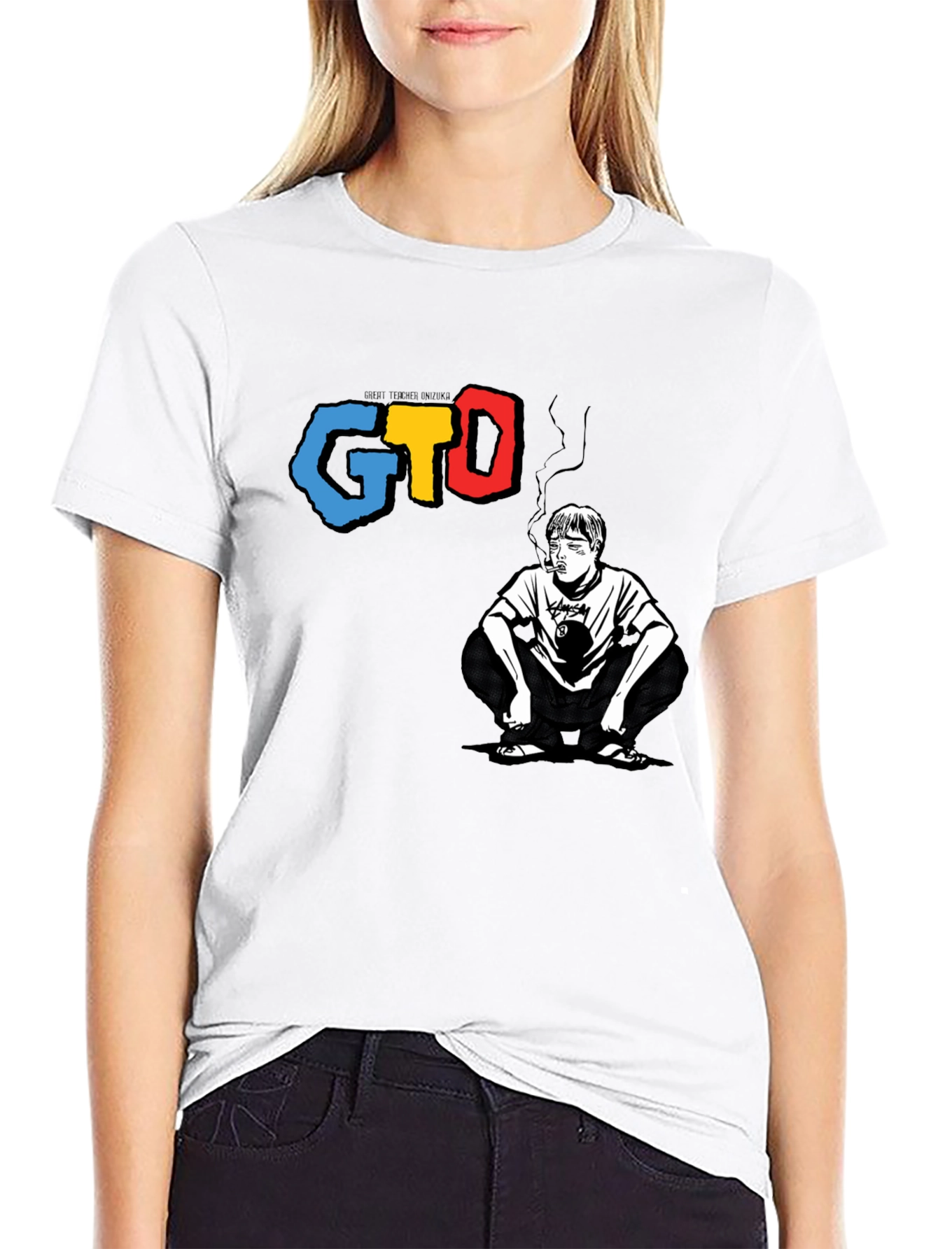 GTO Graphic Tee - Smoking Man Design