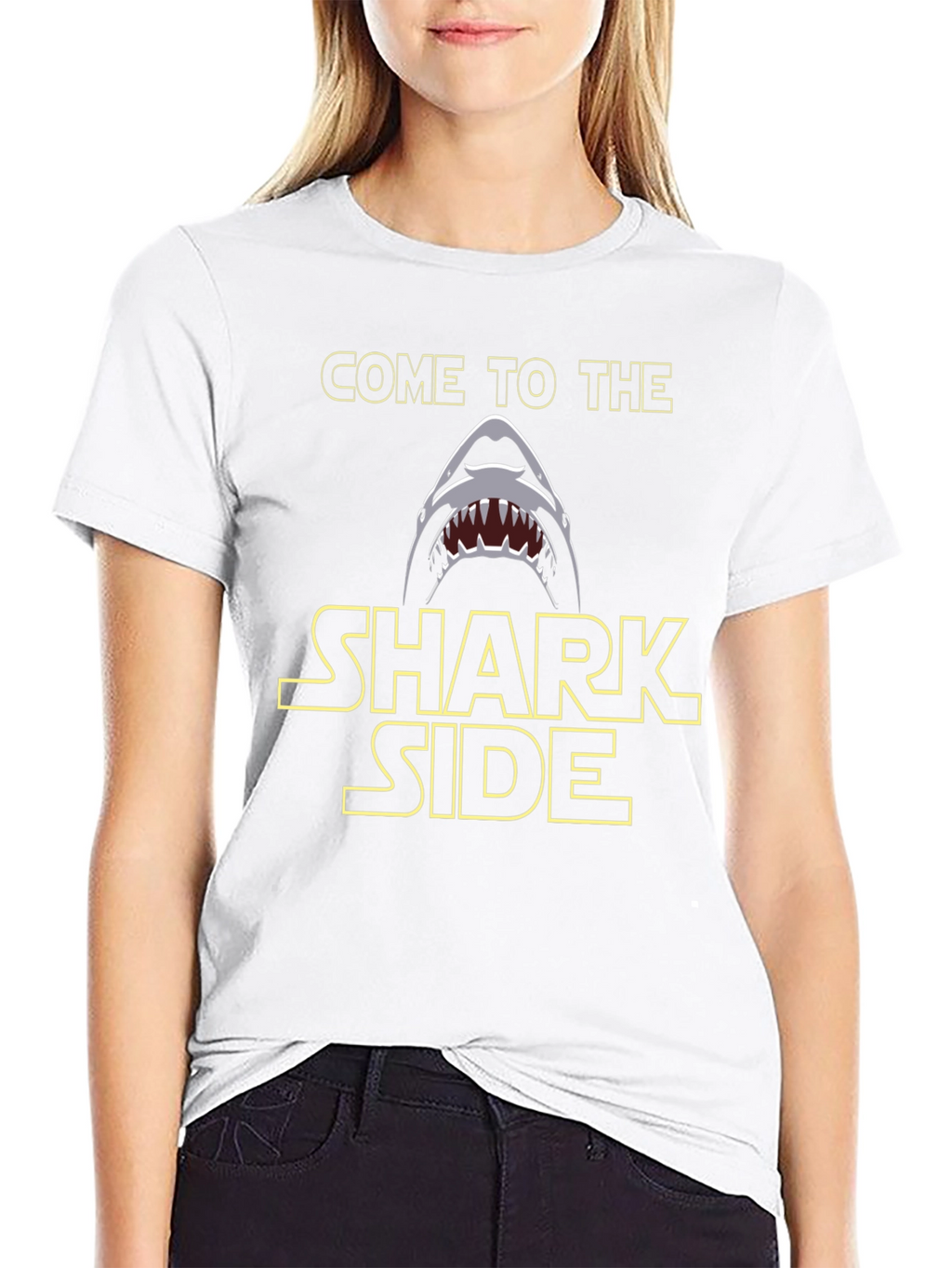 Shark Side Mens T-Shirt - Dark Humor Tee